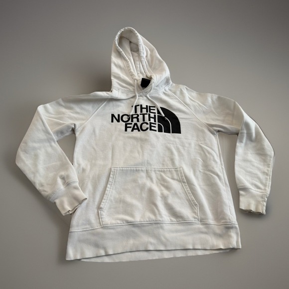 The North Face Tops - The North Face White Pullover Hoodie Sweatshirt Womens Medium